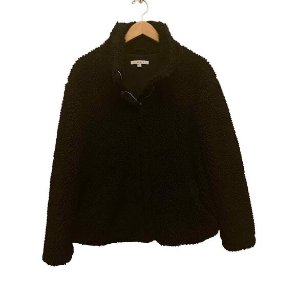 Pac Sun Women's‎ Black Short Teddy Sherpa Coat Size M/L - Picture 1 of 7